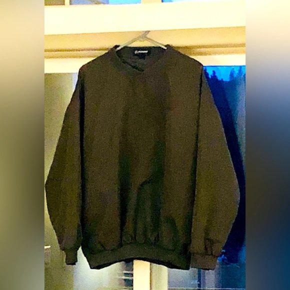 Boeing Golf Men’s Large Microfiber Windbreaker Pullover Sage Green Forest Green - Picture 1 of 3